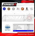exhaust muffler DOMINATOR OVR BLACK fits to Piaggio MP3 500  2
