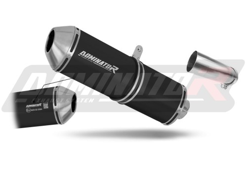 Auspuff Schalldämpfer DOMINATOR homologiert OVR schwarz passend für Kawasaki ZX10R 2011  2015