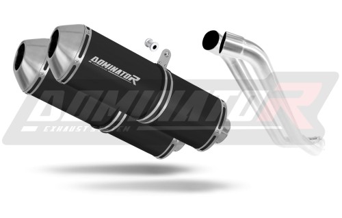 Auspuff Schalldämpfer DOMINATOR OVR schwarz passend für Honda XL 1000 V VARADERO 1999  2016