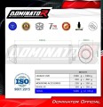 Auspuff Schalldämpfer DOMINATOR OVR schwarz passend für Honda CBF 1000 2006  2009 2