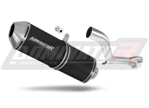 Auspuff Schalldämpfer DOMINATOR OVR schwarz passend für Honda NT 650 V DEAUVILLE RC47 1998  2005
