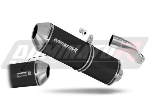 Auspuff Schalldämpfer DOMINATOR homologiert OVR schwarz passend für Honda CB 600F HORNET PC41 2007  2013