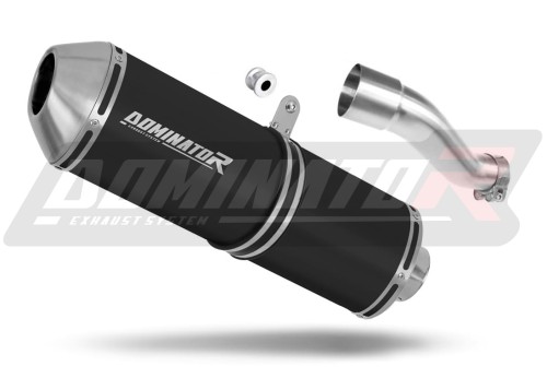 Auspuff Schalldämpfer DOMINATOR OVR schwarz passend für Honda CB 500 X 2017  2019