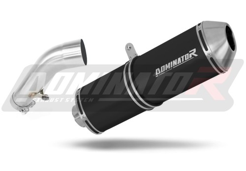 Auspuff Schalldämpfer DOMINATOR OVR schwarz passend für BMW R1200R 2006  2009 3