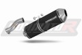 Auspuff Schalldämpfer DOMINATOR OVR schwarz passend für BMW R850R 2004  2007