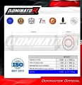 Auspuff Schalldämpfer DOMINATOR OVR schwarz passend für Aprilia Pegaso 650 GA 1992  1996 2