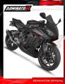complete exhaust system with muffler DOMINATOR Full System S6 BLACK fits to Honda CB 650 R / EClutch 2024  2025 3