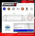 Suzuki GSF BANDIT 1200 1996 - 2000 Motorcycle Muffler Auspuff Sportauspuff Silencer Echappement Silencieux Scarico Scarichi Escape Wydech Tłumik S6 BLACK Dominator Exhaust System 4