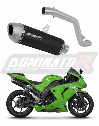 exhaust muffler DOMINATOR S6 BLACK fits to Kawasaki ZX10R 2006  2007