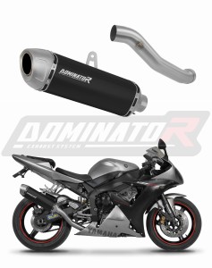 Yamaha YZF R1 1000 RN09 2002 - 2003 Exhaust Silencer Muffler S6 BLACK + dB killer