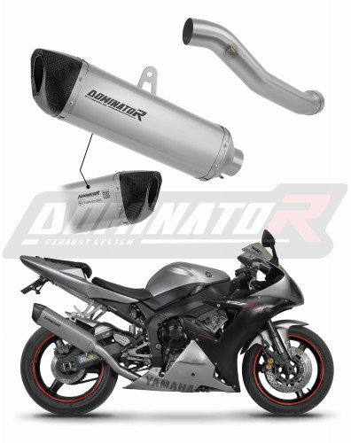 exhaust muffler DOMINATOR homologated road legal titanium HP6 fits to Yamaha YZF R1 1000 RN09 2002  2003