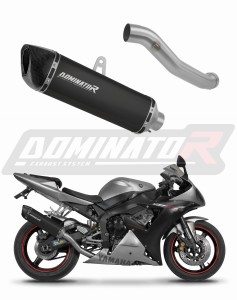 Yamaha YZF R1 1000 RN09 2002 - 2003 Exhaust Silencer Muffler HP6 BLACK + dB killer