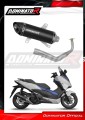 komplette Auspuffanlage mit Schalldämpfer DOMINATOR Full System HP8 schwarz passend für Honda NSS 125 FORZA 2017  2020 2