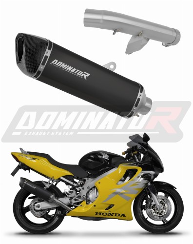 Auspuff Schalldämpfer DOMINATOR HP6 schwarz passend für Honda CBR 600 F4 1999  2000