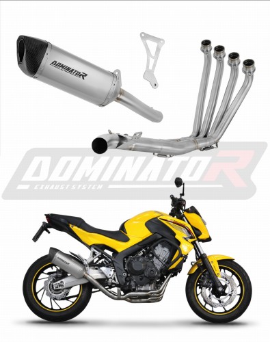 komplette Auspuffanlage mit Schalldämpfer DOMINATOR Full System Titan HP6 passend für Honda CB 650 F 2014  2018