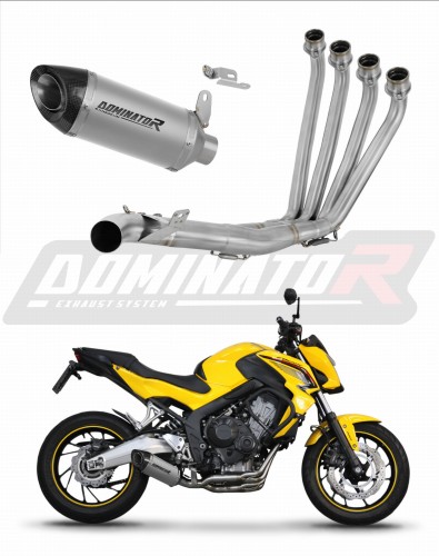 komplette Auspuffanlage mit Schalldämpfer DOMINATOR Full System Titan HP8 passend für Honda CB 650 F 2014  2018