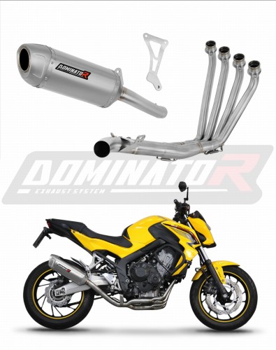 komplette Auspuffanlage mit Schalldämpfer DOMINATOR Full System S6 passend für Honda CB 650 F 2014  2018