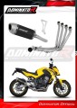 komplette Auspuffanlage mit Schalldämpfer DOMINATOR Full System S6 schwarz passend für Honda CB 650 F 2014  2018 2