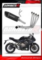 complete exhaust system with muffler DOMINATOR Full System HP6 BLACK fits to Honda CBR 650 R 2019  2023 2