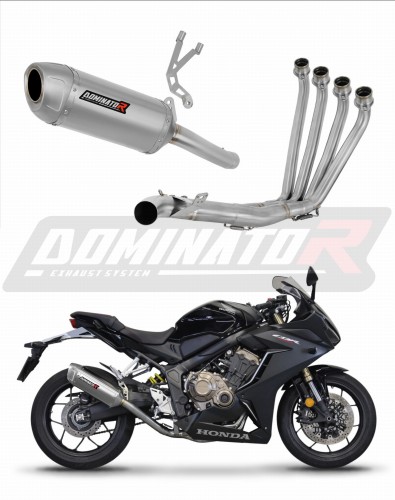 complete exhaust system with muffler DOMINATOR Full System S6 fits to Honda CBR 650 R 2019  2023