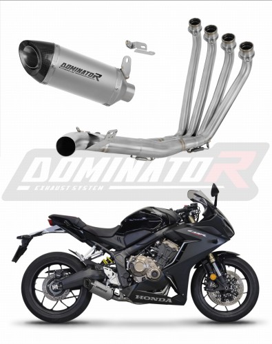 Honda CBR 650 R  2019 - 2023 Collector Manifold Full Exhaust System Muffler Auspuff Sportauspuff Silencer Echappement Silencieux Scarico Scarichi Escape Wydech Tłumik Titanium HP8 Dominator Exhaust System x