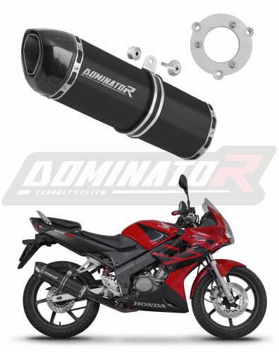 CBR 125 EXHAUST Honda Muffler Auspuff Sportauspuff Silencer Echappement Silencieux Scarico Scarichi Escape Wydech Tłumik Carbon Tip HP1 BLACK 2004 - 2010 Dominator  x