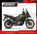 exhaust muffler DOMINATOR S6 BLACK fits to Suzuki DL 650 VStrom 2017  2025 5