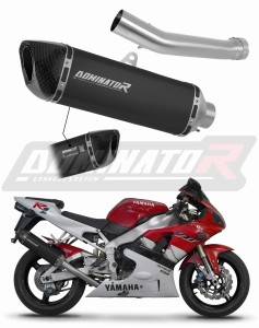 Yamaha YZF R1 1000 RN04 2000 - 2001 EU Homologiert genehmigt Schalldämpfer Auspuff HP6 SCHWARZ + dB killer