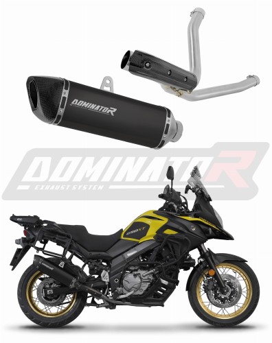 Auspuff Schalldämpfer DOMINATOR HP6 schwarz passend für Suzuki DL 650 VStrom 2017  2025