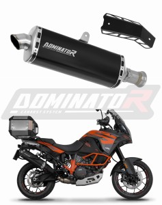 KTM 1290 SUPER Adventure S / R 2015 - 2020 Schalldämpfer Auspuff P7 SCHWARZ + dB killer