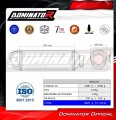 Auspuff Schalldämpfer DOMINATOR S6 schwarz passend für Suzuki GSXR 1000 K9 L0 L1 2009  2011 3