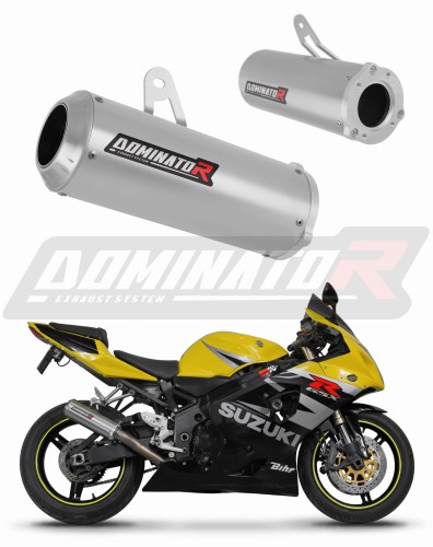 Suzuki GSXR 600 K1 K5 2001 2005 Motorcycle Muffler Auspuff Sportauspuff Silencer Echappement Silencieux Scarico Scarichi Escape Wydech Tłumik GP Dominator Exhaust System x