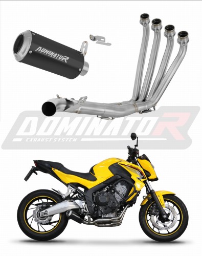 komplette Auspuffanlage mit Schalldämpfer DOMINATOR Full System GP schwarz passend für Honda CB 650 F 2014  2018 7
