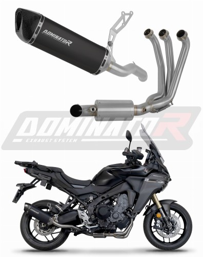 komplette Auspuffanlage mit Schalldämpfer DOMINATOR Full System HP6 schwarz EX passend für Yamaha Tracer 9 / GT 2025  2026