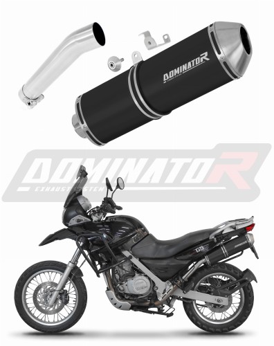 Auspuff Schalldämpfer DOMINATOR OVR schwarz passend für BMW F650GS 2004  2007