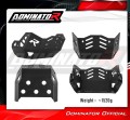 CF MOTO 450 MT 2025 Aluminium Engine guard Skid plate BLACK Aluminium Piastra protettiva del coperchio del motore Plaque de protection du moteur en aluminium Aluminium-Motorschutz-Unterfahrschutz Aluminium Motorskydd hasplåt Placă de protecţie DOMINATOR 5