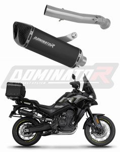 CF MOTO 800 MT 2022 - 2025 Explore / Sport / Touring Exhaust Silencer Muffler HP6 BLACK + dB killer