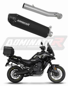 CF MOTO 800 MT 2022 - 2025 Explore / Sport / Touring Schalldämpfer Auspuff MX2 SCHWARZ + dB killer