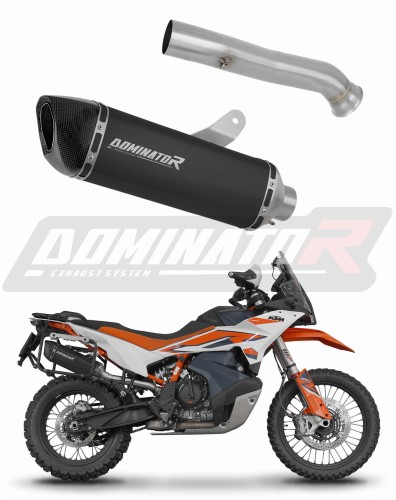 Auspuff Schalldämpfer DOMINATOR HP6 schwarz passend für KTM 790 Adventure / R 2019  2025