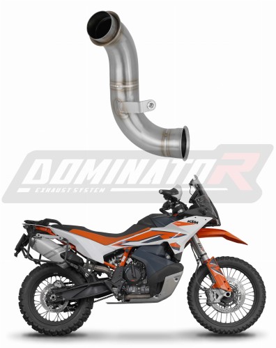 KTM 890 Adventure / R 2021 2024 Euro 5 Exhaust Cat Eliminator Catalyst Catalytic Converter Mid Pipe Down Pipe Linkpipe Decat Downpipe DOMINATOR x