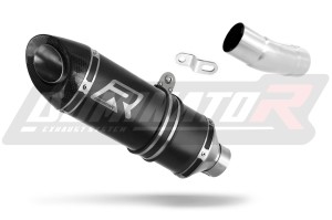 Kawasaki ZX6R 636 2009 - 2024 Low Level Schalldämpfer Auspuff HP8 SCHWARZ + dB killer