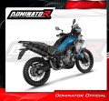 kompletny układ wydechowy z tłumikiem DOMINATOR Full System MX2 CZARNY pasujący do motocykla CF MOTO 450 MT 2024 - 2026