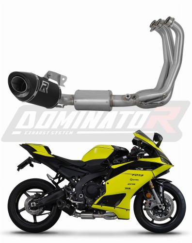 komplette Auspuffanlage mit Schalldämpfer DOMINATOR Full System HP8 schwarz passend für Yamaha YZF R9 2025