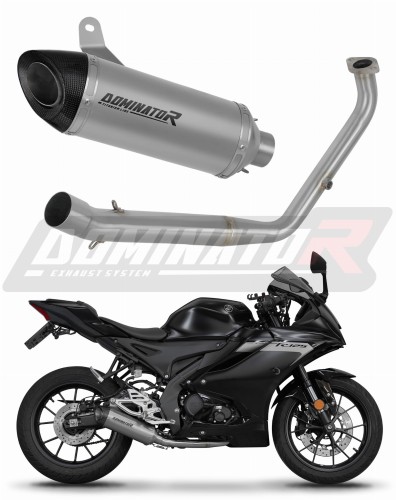 complete exhaust system with muffler DOMINATOR Full System titanium HP8 fits to Yamaha YZF R125 2021  2024