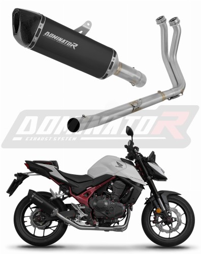 complete exhaust system with muffler DOMINATOR Full System HP6 BLACK fits to Honda CB 750 Hornet 2023
