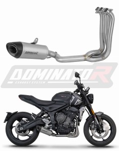 Triumph Trident 660 2021 - 2024 Full Exhaust System Collector Silencer Titanium HP8 + dB killer