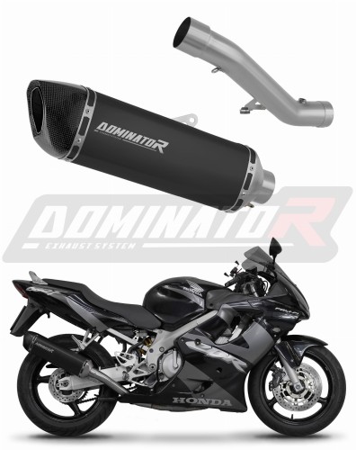 Auspuff Schalldämpfer DOMINATOR HP6 schwarz passend für Honda CBR 600 F4i 2001  2006