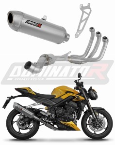 Triumph STREET TRIPLE 765 S / R / RS 2023 - 2024 Full Exhaust System Collector Silencer S6 + dB killer