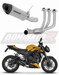 Triumph Street Triple 765 RS 2024 - 2025 Full Exhaust System Collector Silencer Titanium HP8 + dB killer
