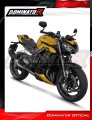 complete exhaust system with muffler DOMINATOR Full System S6 BLACK fits to Triumph STREET TRIPLE 765 S / R / RS 2023  2024 3